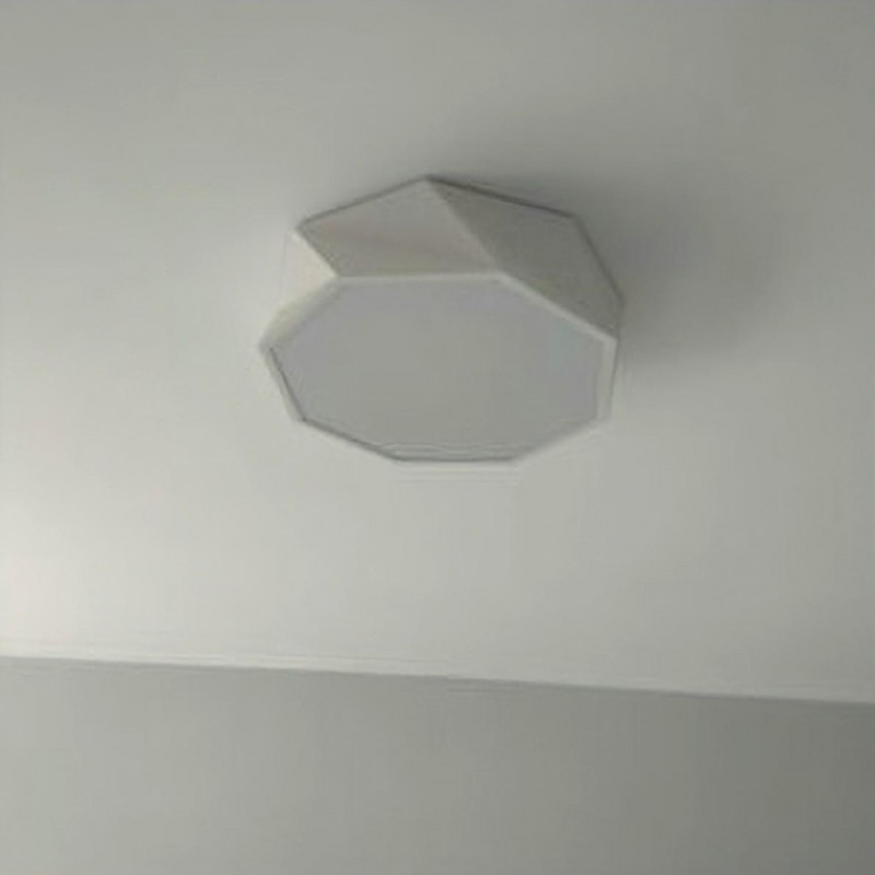 Octagon flush store mount light